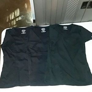 Extra small black scrub tops
